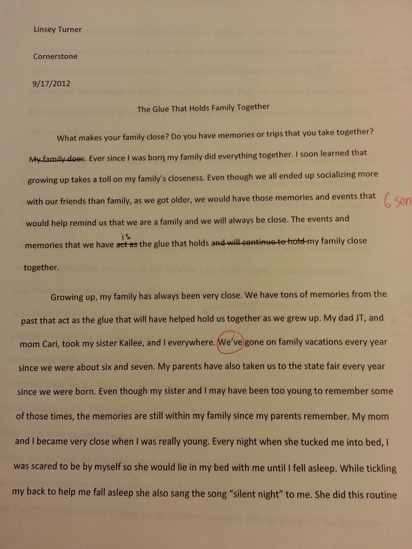 family outing narrative essay